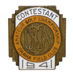 1941 US Amateur Championship Contestant Badge - Bud Ward Winner