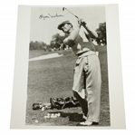 Byron Nelson Signed Practice Chip Photo JSA ALOA