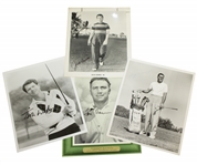 Masters Winners Watson, Burke, Brewer & Aaron Signed 8 by 10 Photos JSA ALOA