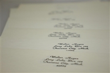 Walter Hagen Personal Letterhead Stationary w/ Traverse City, MI & Equipment Headings