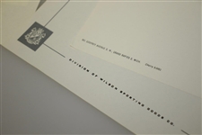 Walter Hagen Personal Letterhead Stationary w/ Traverse City, MI & Equipment Headings