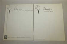Walter Hagen Personal Letterhead Stationary w/ Traverse City, MI & Equipment Headings