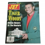 1997 JET Tiger Woods w/ 1st Masters Trophy & Green Jacket Magazine - No Label
