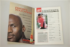 1997 JET Tiger Woods w/ 1st Masters Trophy & Green Jacket Magazine - No Label
