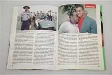 1997 JET Tiger Woods w/ 1st Masters Trophy & Green Jacket Magazine - No Label
