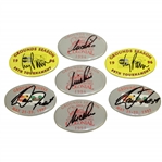 Corey Pavin(x2), Nick Price(x3), & David Frost(2) Signed Colonial Badges from Winning Years JSA ALOA