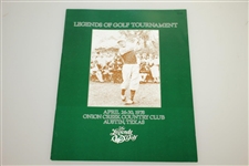 1978 Legends of Golf Tournament Program with Grounds Badge & Five Day Tickets