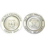 1985 & 1988 PGA Championship Commemorative Limited Pewter Plates