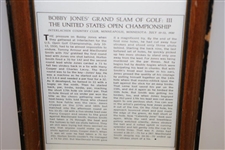 Bobby Jones Grand Slam of Golf - Tournament Synopses Framed Presentation