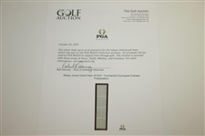 Bobby Jones Grand Slam of Golf - Tournament Synopses Framed Presentation