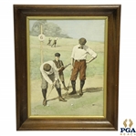 'Stymied' by A.B. Frost Print From Palm Valley Arts Golf Icons Set 