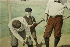 'Stymied' by A.B. Frost Print From Palm Valley Arts Golf Icons Set 