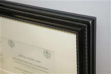 1999 US Open Payne Stewart Replica Final Rd Scorecard Presentation-Marked by Mickelson