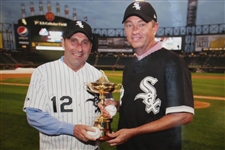 2012 Ryder Cup Captains Jose Olazabal and Davis Love III Throwing Out First Pitch Photo