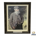 Old Tom Morris Framed Print w/ Open Champion 1861,1862, 1864 & 1867 Nameplate