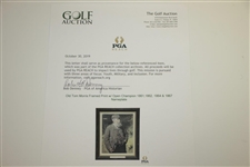 Old Tom Morris Framed Print w/ Open Champion 1861,1862, 1864 & 1867 Nameplate