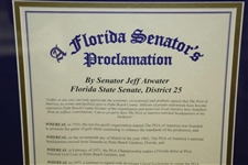 2005 Proclamation By Florida State Senator Jeff Atwater Regarding The PGA Of America