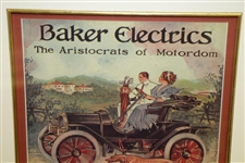 Baker Electrics 'Aristocrats of Motordom' Magazine Advertisement