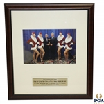 2008 Corey Pavin And PGA President Jim Remy Photo With Rockettes