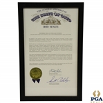 The State of Ohio Senate Proclamation Honoring William Powell's Induction into PGA Hall of Fame
