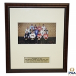 2004 US Ryder Cup Team Photo In College Jerseys w/ Tiger Woods, Phil Mickelson & Others