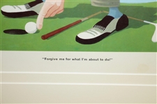 Forgive me for what I'm about to do! Golfer Print