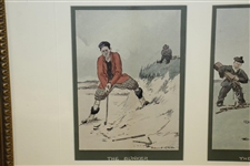 The Bunker, The Last Put & Clean Yer Clubs Sir Group Of (3) Golf Illustrations