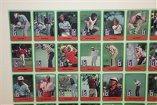 1980 PGA Tour Limited Ed 60 Top Money Winners Sports Card Set Uncut Sheet w/ Jack Nicklaus & Tom Watson