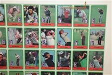 1980 PGA Tour Limited Ed 60 Top Money Winners Sports Card Set Uncut Sheet w/ Jack Nicklaus & Tom Watson