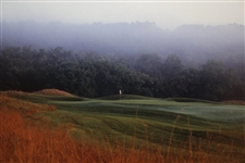 Pastoral Fairway Scene at Links Course Framed Photo