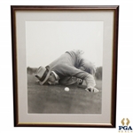 Sam Snead Eyeing Putt Photo