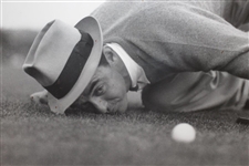 Sam Snead Eyeing Putt Photo