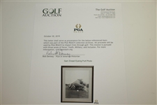 Sam Snead Eyeing Putt Photo