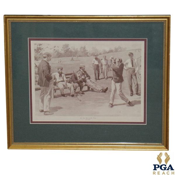 At The 7th Tee Framed Print
