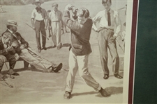 At The 7th Tee Framed Print