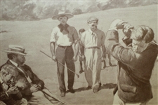 At The 7th Tee Framed Print