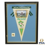 Billy McGolf Pennant w/ British Pin Presentation Piece
