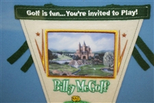 Billy McGolf Pennant w/ British Pin Presentation Piece