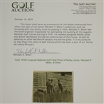 Early 1930's Augusta National Golf Club Type 1 Original Photo of Bobby Jones, Wendell P. Miller & Others
