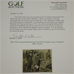 Early 1930's Augusta National Golf Club Type 1 Original Photo of Bobby Jones, Wendell P. Miller & Others
