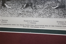 1913 US Open at The Country Club Print Feat. Harry Vardon, Francis Quimet & Edward Ray Playoff