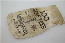 Vintage Walgreen Drug Stores 100 Golf Tees Canvas Golf Tee Bag - Crist Collection