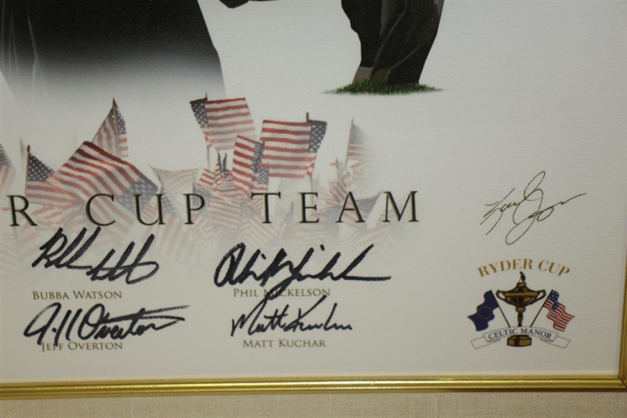 2010 Ryder Cup US Team Poster with Captain Tiger Woods, Phil Mickelson & Others