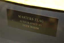 Tiger Woods Signed Masters Undated Embroidered Flag UDA #SHO25526 & FULL JSA #BB19674