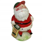 Golfing Santa Clause Classic Porcelain Figurine - No Marking