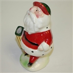 Golfing Santa Clause Classic Porcelain Figurine - No Marking