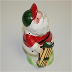Golfing Santa Clause Classic Porcelain Figurine - No Marking