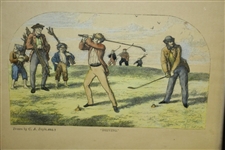 Driving Drawn by C.A. Doyle 1863 Reproduction - Framed