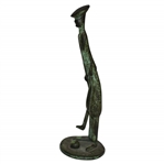 Vintage Slim Golfer Metal Figurine