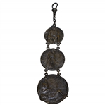 Classic Golf Themed Three Tiered Linked Medallions - Boy Golfer, Girl Golfer, & Pair